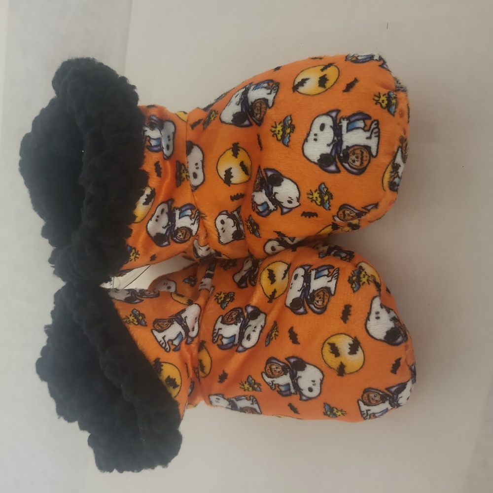 Peanuts Snoopy Halloween Plush Bootie Slippers Toddler